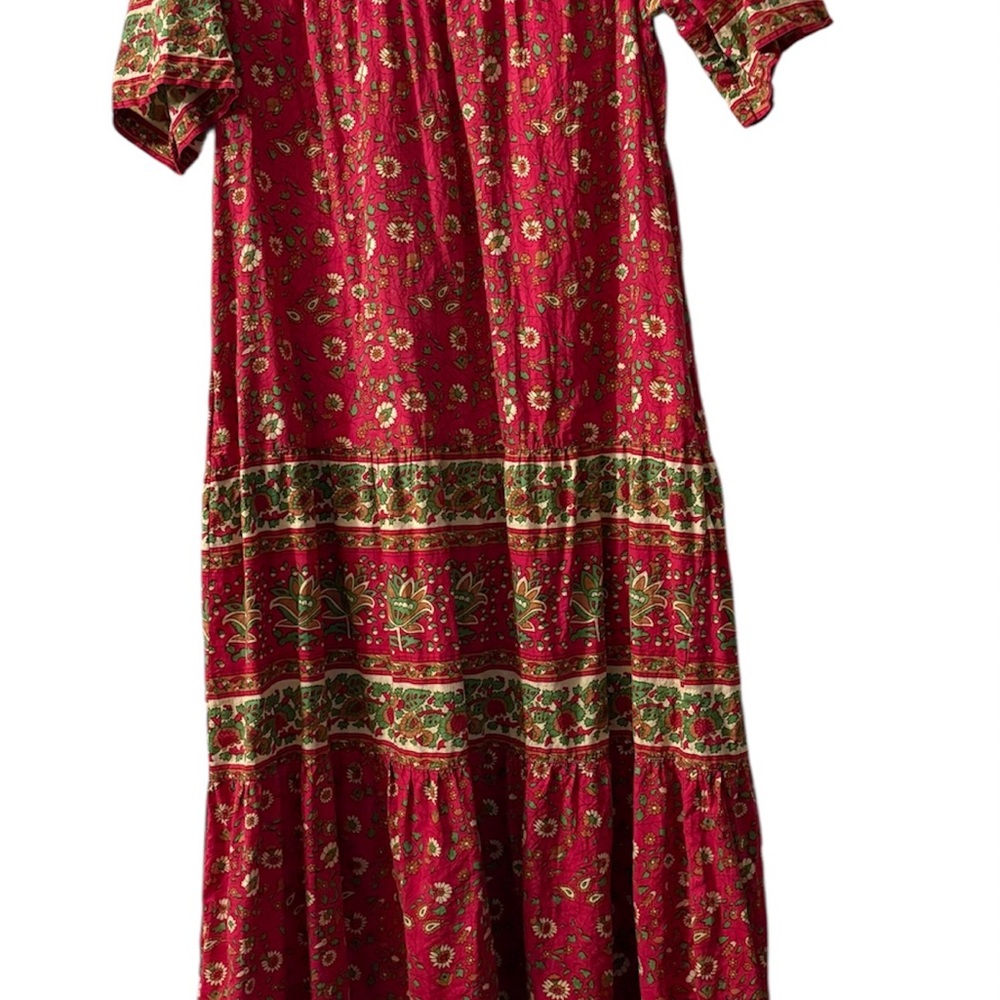 Vermont Country Store Red Mumu Dress S